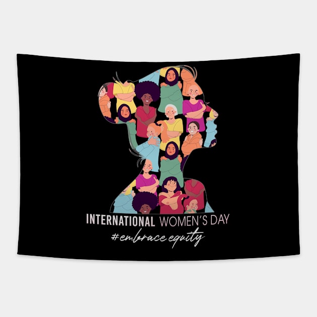 International Womens Day 2023 Embrace Equity International Womens Day Tapestry by Charaf Eddine