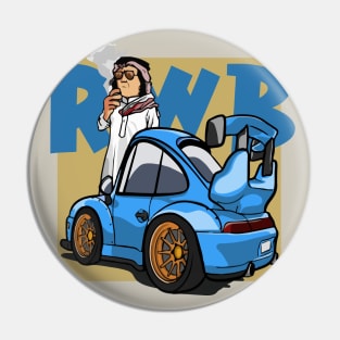 RWB in Arabia Caricature Pin