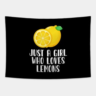 Just A Girl Who Loves Lemons Tapestry