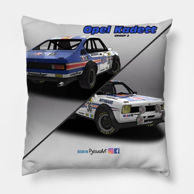 Opel Kadett Group 2 Pillow by PjesusArt