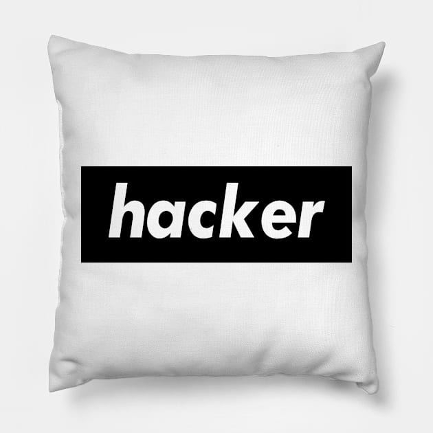 Hacker Pillow by ProjectX23 Orange