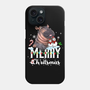 Funny Hippo Fiona Christmas Phone Case