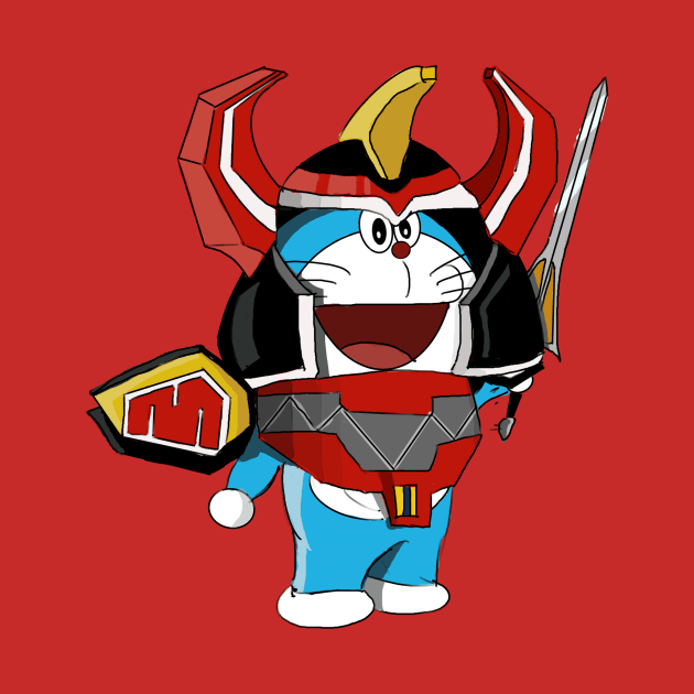 Doraemon Megazord Power Ranger Shirt by PeterCraft