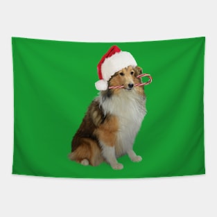 Xmas Sheltie Tapestry