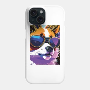 Shades of Cool: A Stylish Dog in Sunglasses Phone Case