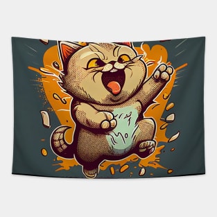 Funny Cat Tapestry