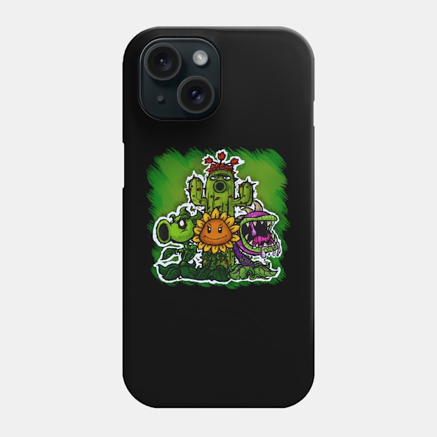 Plants vs. Zombies bang 7 Phone Case by Vidi MusiCartoon