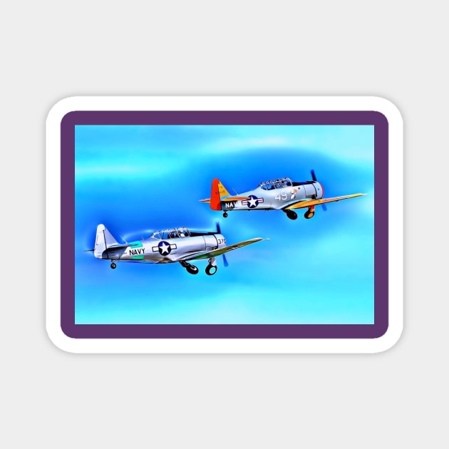 Fighter Aircraft Magnet by Arie