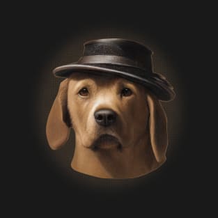 Golden Labrador Retriever Dog with Hat T-Shirt