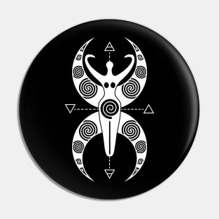 Spiral Goddess | Pagan Symbol Pin