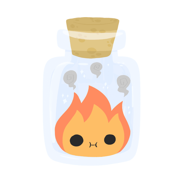 Fire Demon in a bottle by IcyBubblegum