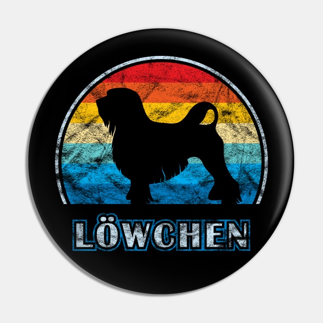 Lowchen Vintage Design Dog Pin by millersye