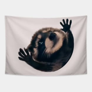 Raccoon Pedro Pedro funny viral meme Tapestry