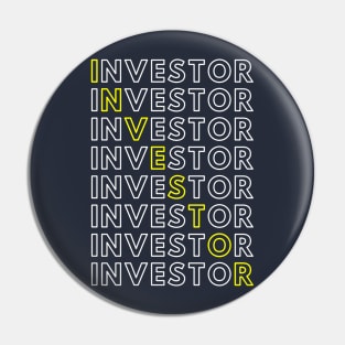 Investor art work Pin