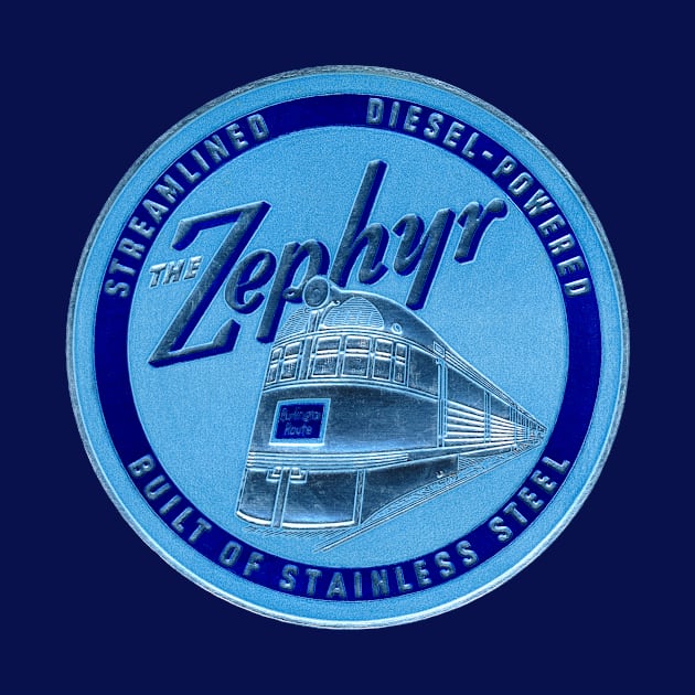 1934 The Zephyr Passenger Train by historicimage