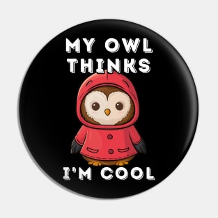 Cute Funny Owl Pin