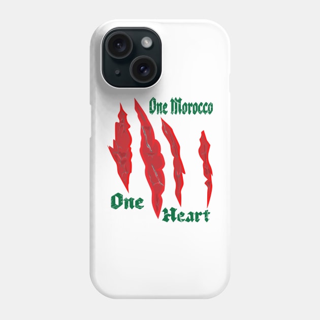 Marocain Proud One Heart One Morocco Phone Case by Mirak-store 