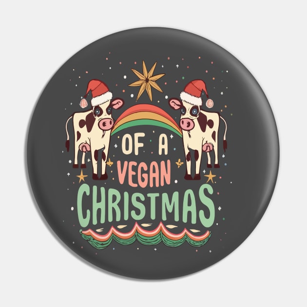 I'm Dreaming of a Vegan Christmas Funny Men Women Pin by rhazi mode plagget