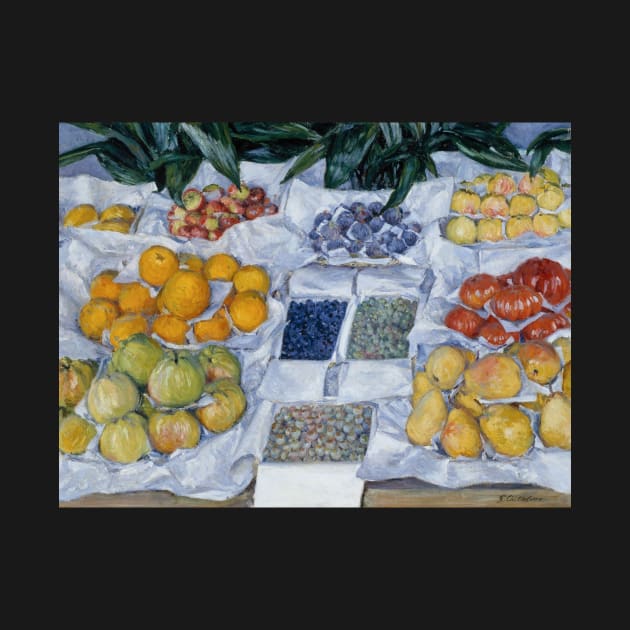Fruit Displayed on a Stand by Gustave Caillebotte by Classic Art Stall