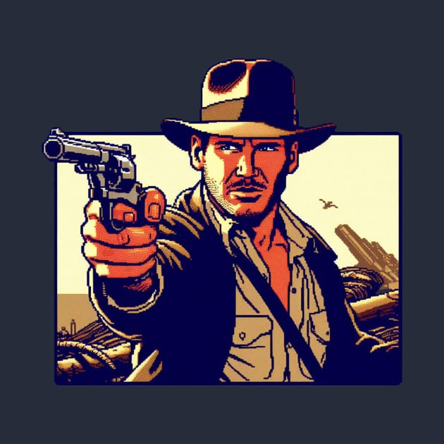 Indiana Jones 8 Bit by nerd.collect