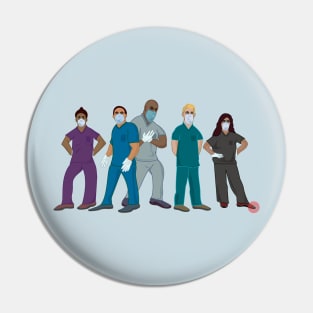 Not All Heroes Wear Capes (Covid 19 Healthcare) Pin