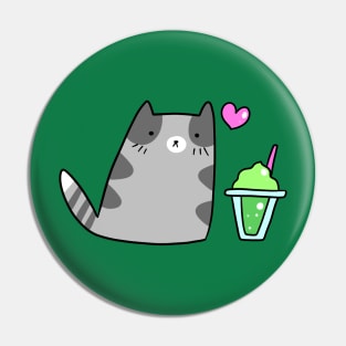 Cat and Frozen Smoothie Pin