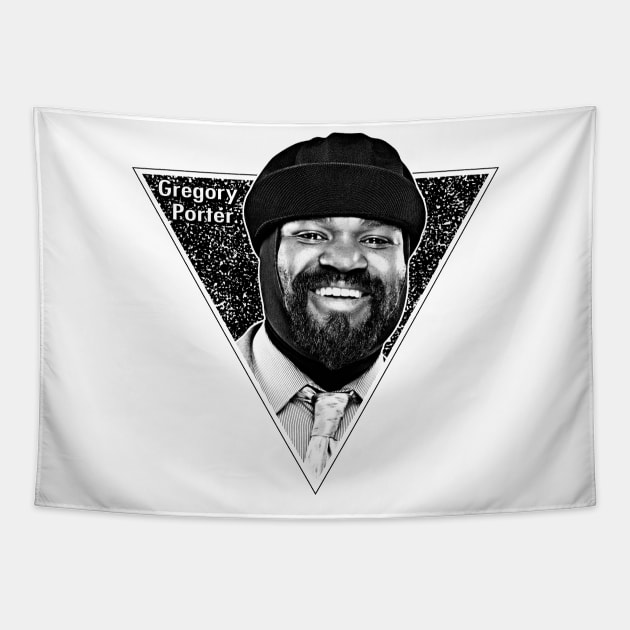 Gregory Porter - Retro design Tapestry by HectorVSAchille