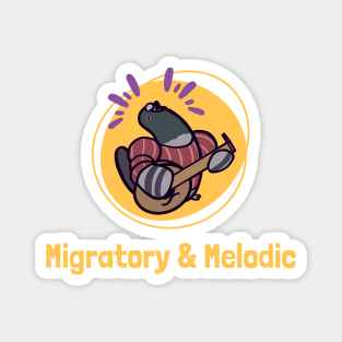 Migratory & Melodic Pigeon Bard Magnet