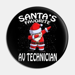 Santas Favorite Av Technician Christmas Pin