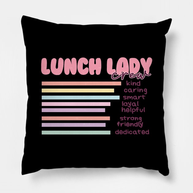 Lunch Lady Crew Retro Style Pillow by Pop Cult Store