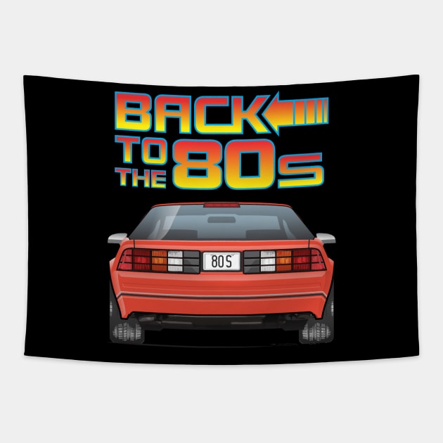 back to the 80's Tapestry by ArtOnWheels