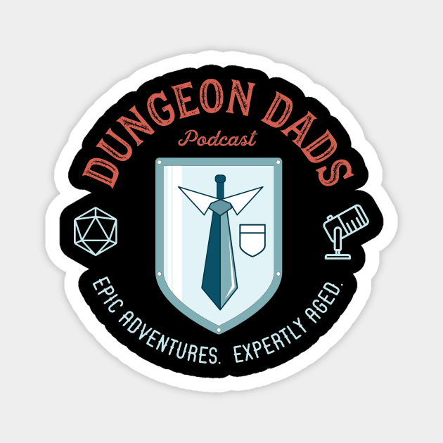 Dungeon Dads Logo (dark) Magnet by dungeondads