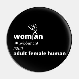 Woman Noun Adult Female Human Pin