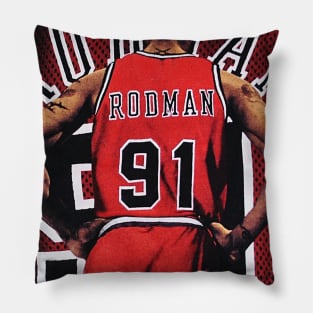 Dennis Rodman 91 - Chicago Bulls Pillow