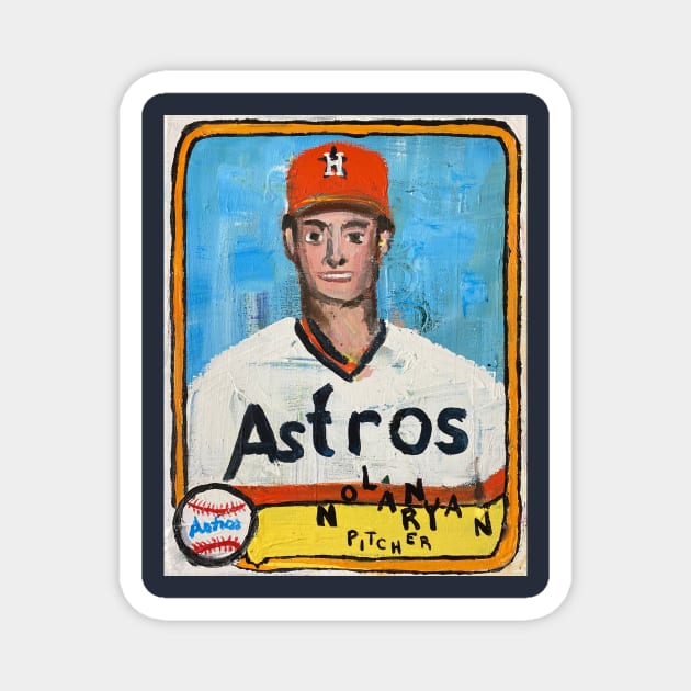 Nolan Ryan Magnet by ElSantosWorld