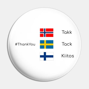 Thank you - scandinavia Pin