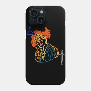 Mrs. Peacock - Neon Portrait Phone Case