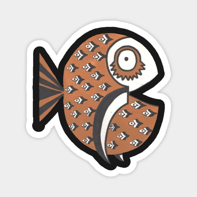 Fish, a whopper of a fish for all fish lovers! - Fish - Magnet | TeePublic