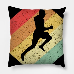 Retro Vintage 80s Running Gift For Runners Pillow