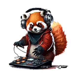 Red Panda DJ T-Shirt