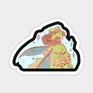 Little Leaf Fairy Sticker Magnet