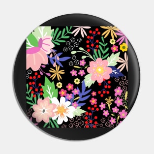 Floral Fantasyland_Black Background Pin