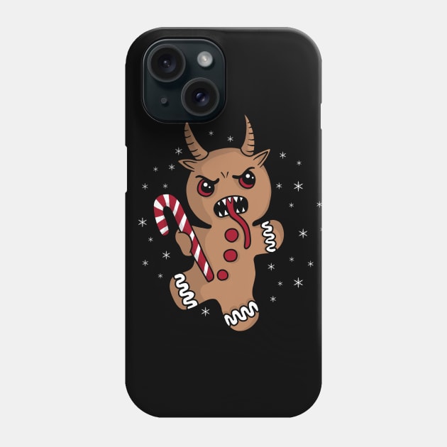 Gingerbread Krampus Phone Case by valentinahramov