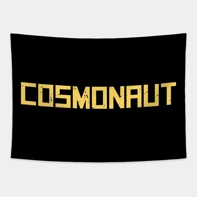 Cosmonaut - Retro Soviet Union Design Tapestry by Wizardmode