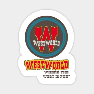 Vintage Westworld Western Village Las Vegas Magnet