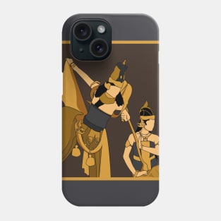 Indonesian puppet characters in the form of graphics Phone Case