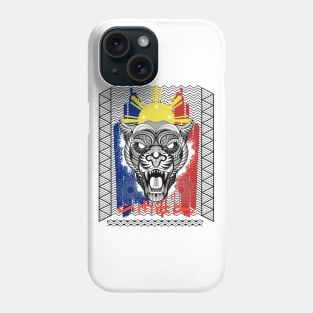 Tribal line Art Tiger / Baybayin word Hinirang (Appointed/Designee) Phone Case