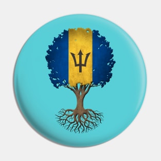 Tree of Life with Barbadian Flag Pin