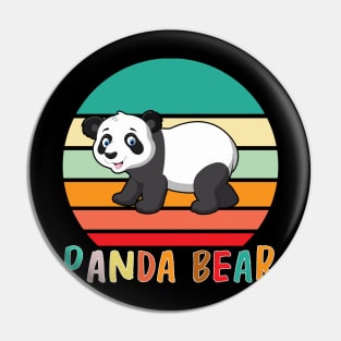 Vintage Retro Panda Bear Pin