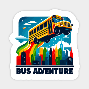 School Bus Adventure Magnet